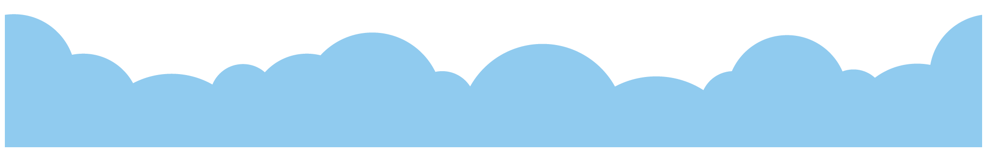 Light blue cloud-like or wave pattern against a dark green background, filling the lower portion.